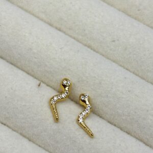 Leher Rhinestone Studs