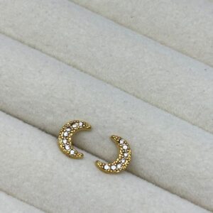 Chaand Leaf Studs 🌙